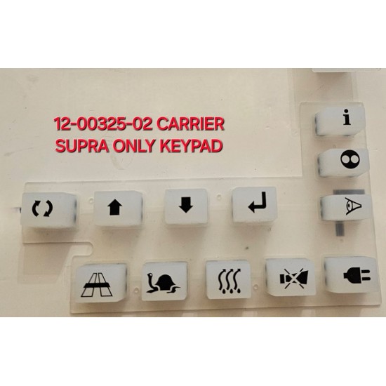 TRP 12-00325-02 KEYPAD FOR CARRIER SUPRA CAB CONTROLLER ONLY KEYPAD